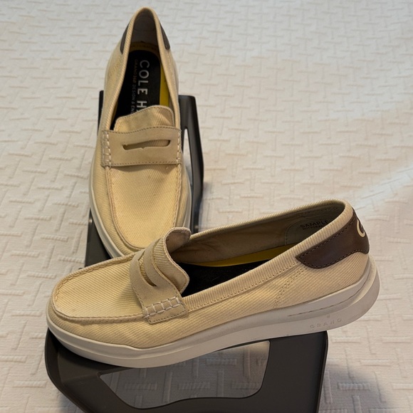 Cole Haan Other - Cole Haan Men's Tan and Brown Slip-On Loafers